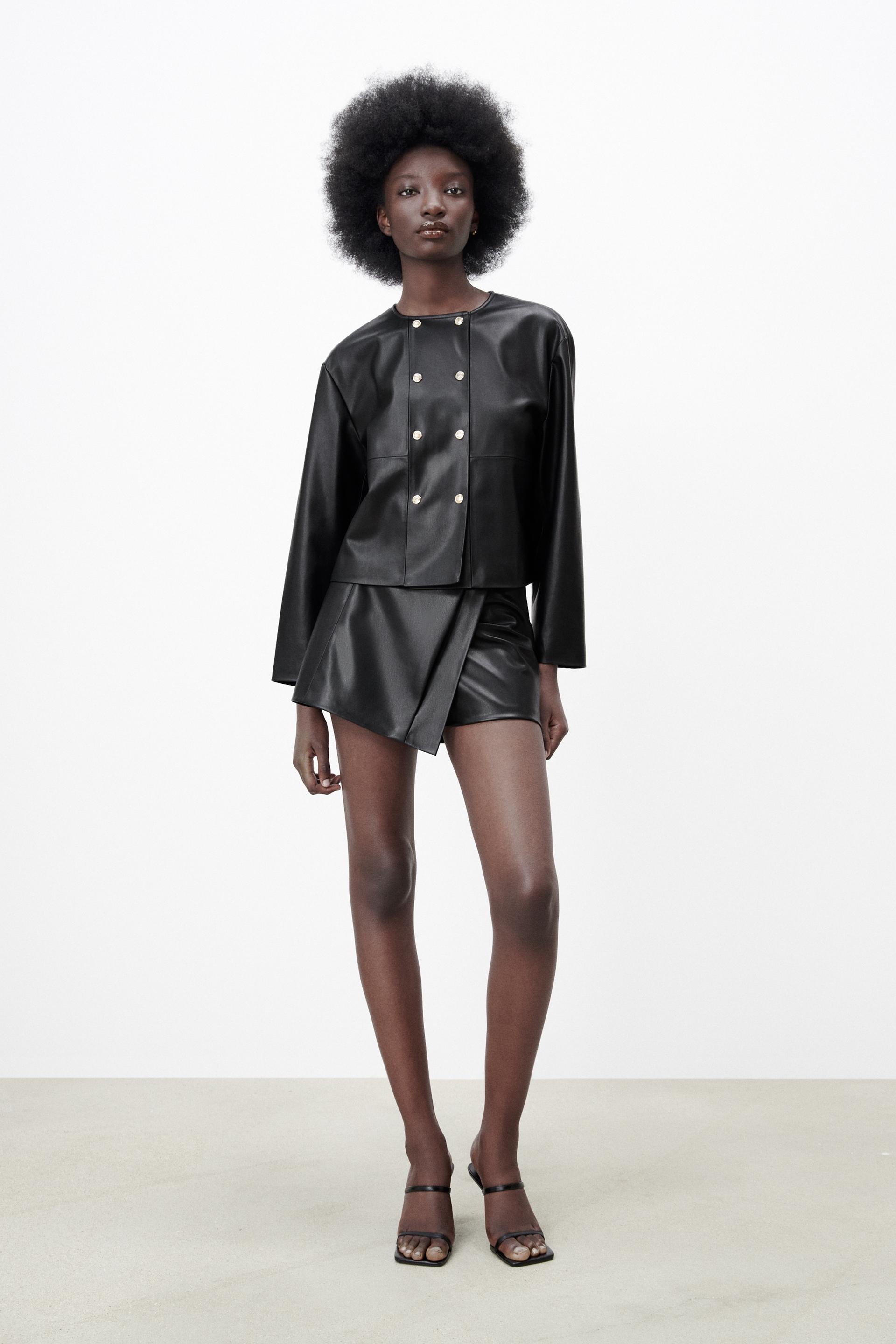 BLAZER EFFETTO PELLE - Nero | ZARA Italia / Italy