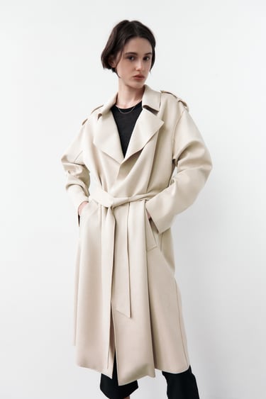 Women S Trench Coats Explore Our New, Long Flowing Trench Coat By Zara