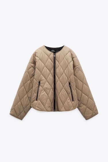 PUFFER JACKET WITH TOPSTITCHING