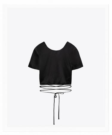 zara black top