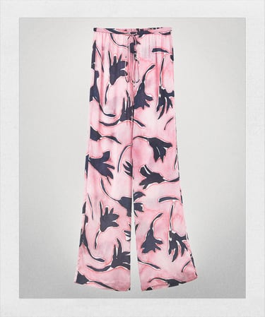 FLORAL PRINT TROUSERS