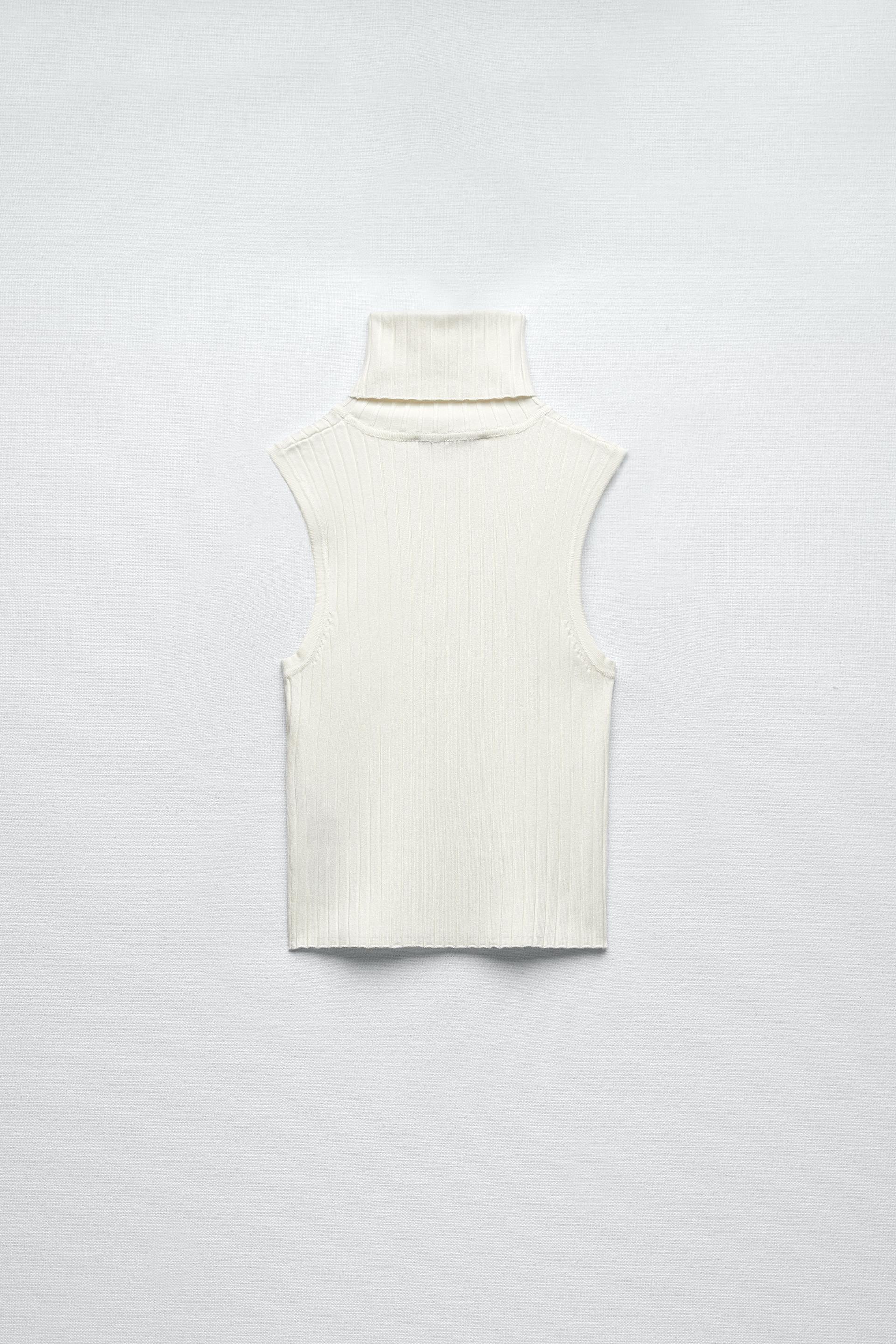 TOP A MEZZO COLLO SEAMLESS - Verde-secco | ZARA Italia / Italy