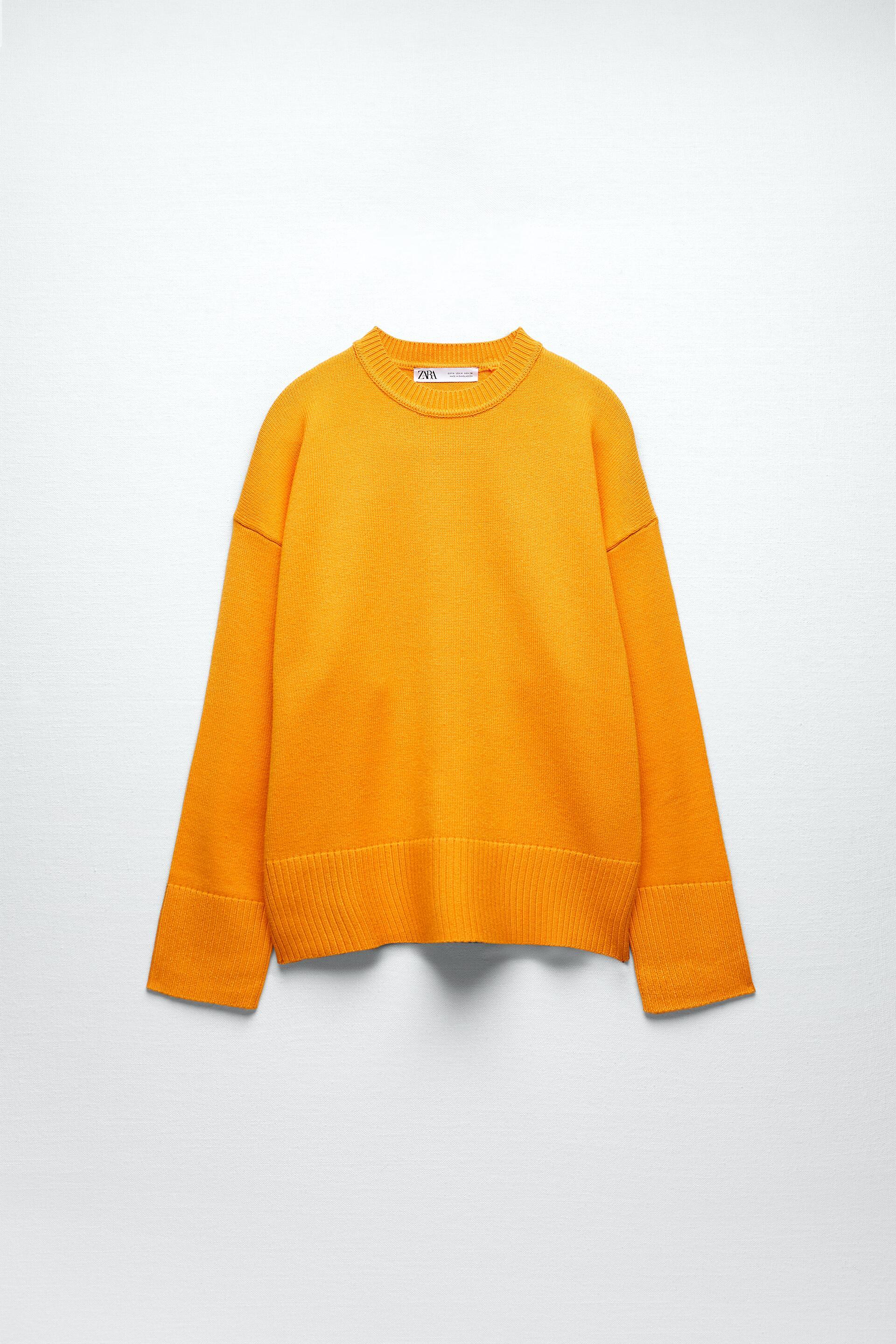 zara mustard sweater