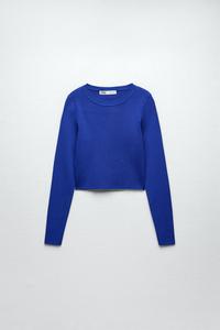 blue zara sweater