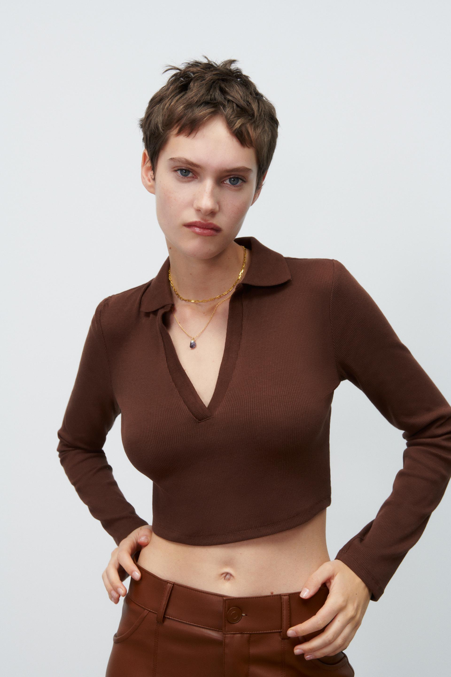 zara top polo