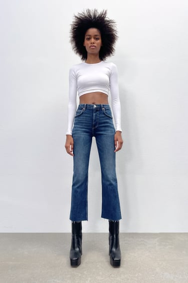 JEANS CROPPED FLARE