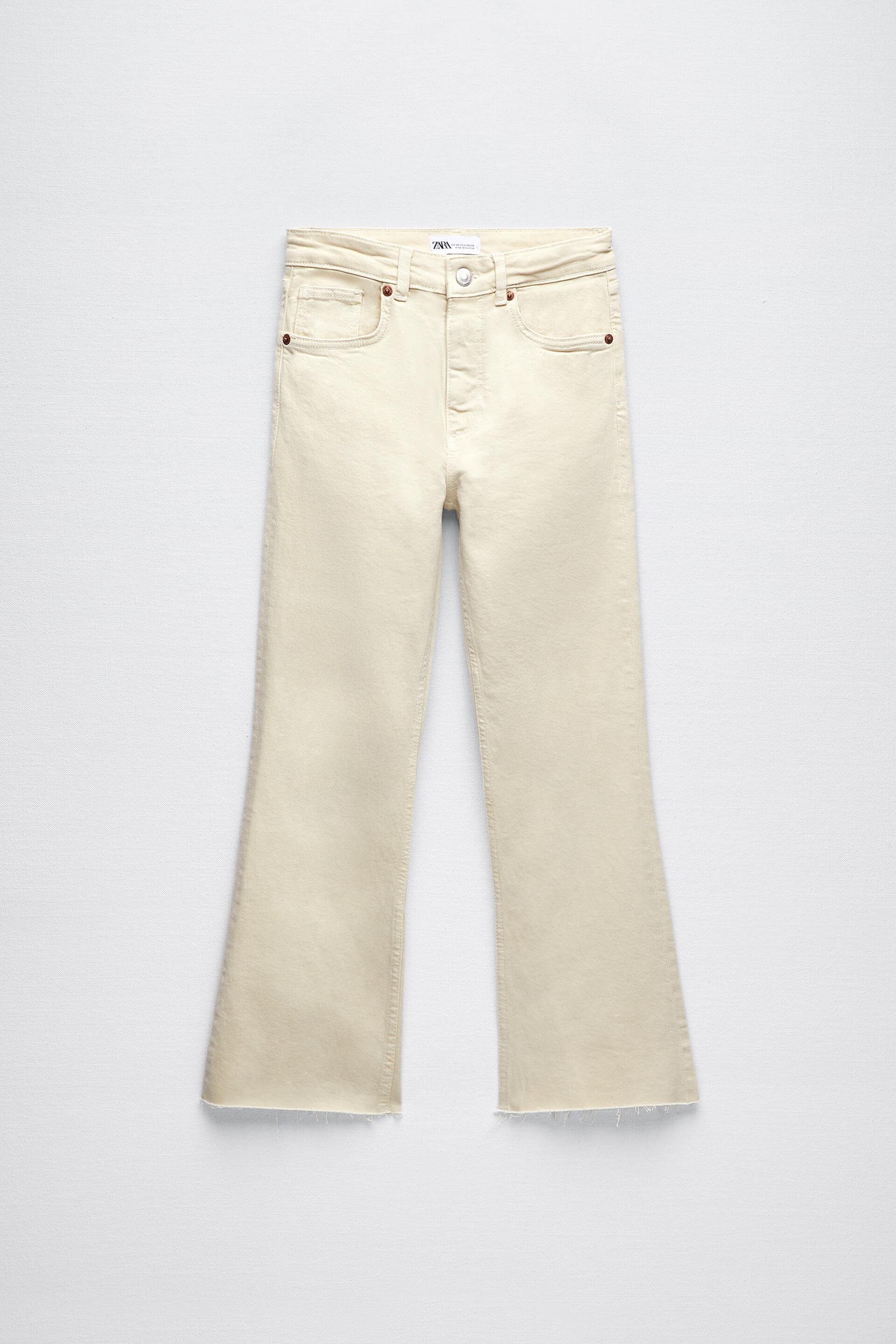CROPPED FLARED JEANS - Black | ZARA United Kingdom