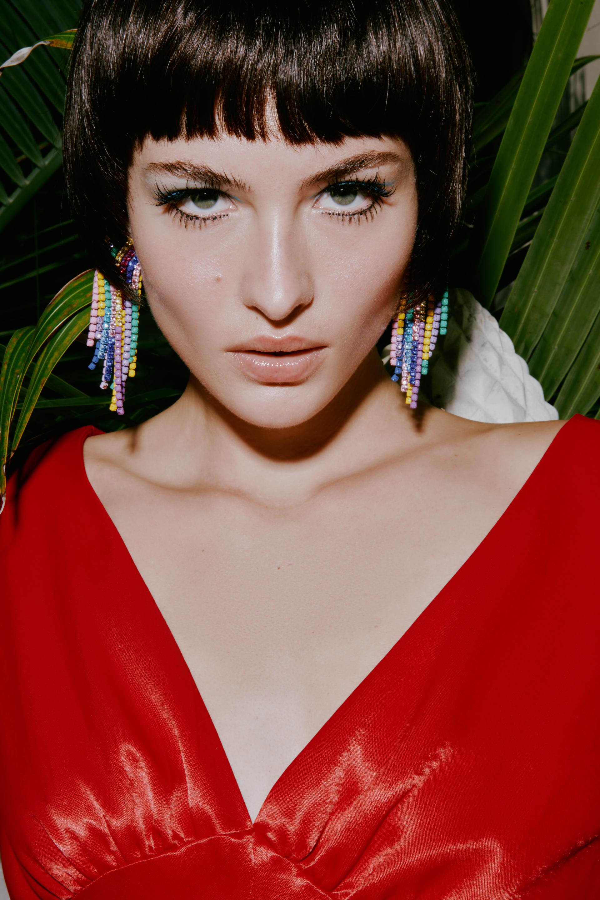 VESTIDO LENCERO SATINADO - Rojo fuerte | ZARA España