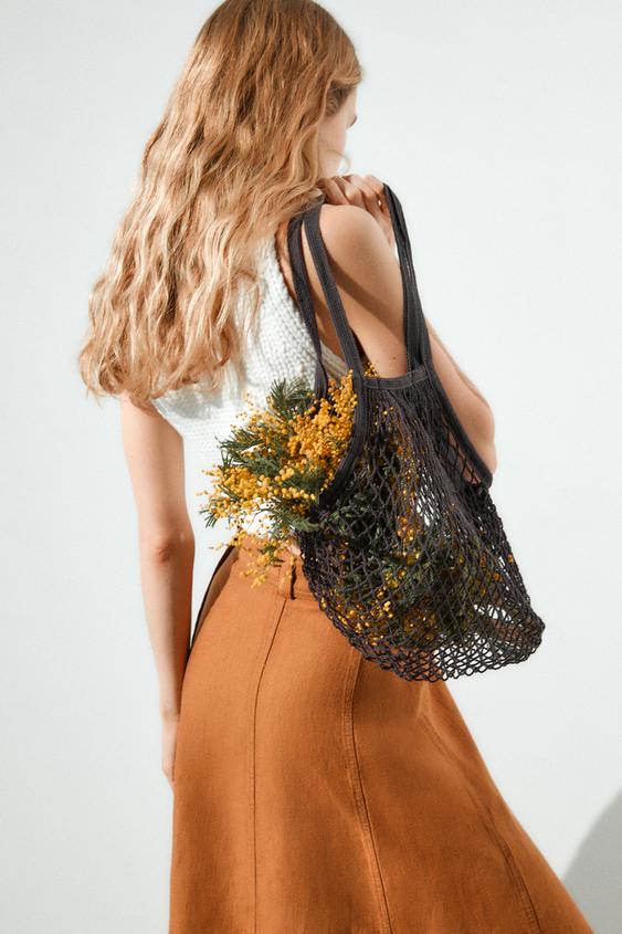 BOLSA RED - Marrón | ZARA España