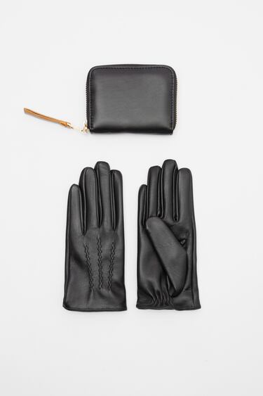 LEATHER GLOVES AND WALLET SET - SPECIAL EDITION