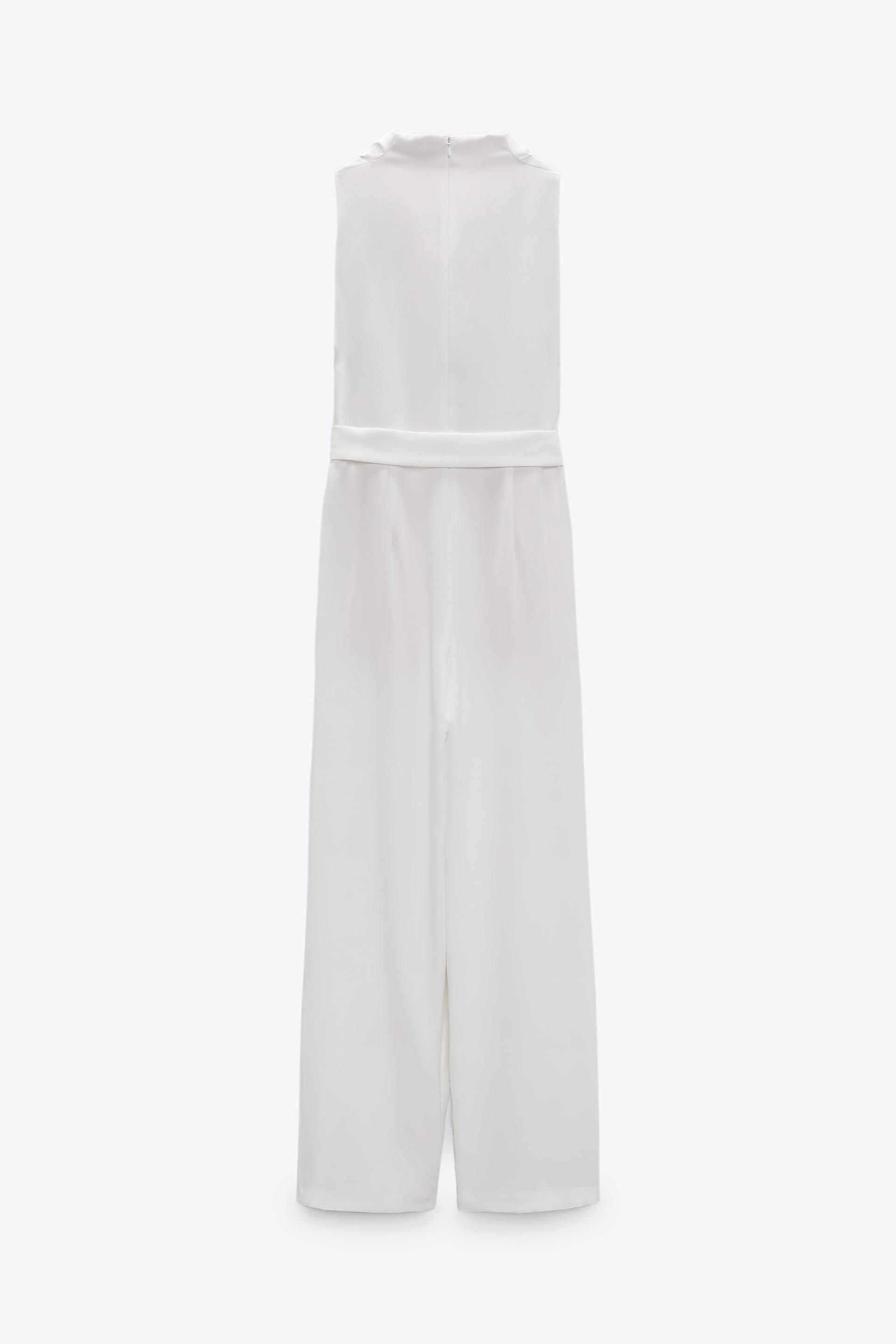 MONO LARGO FLUIDO - Crudo / Verde | ZARA España