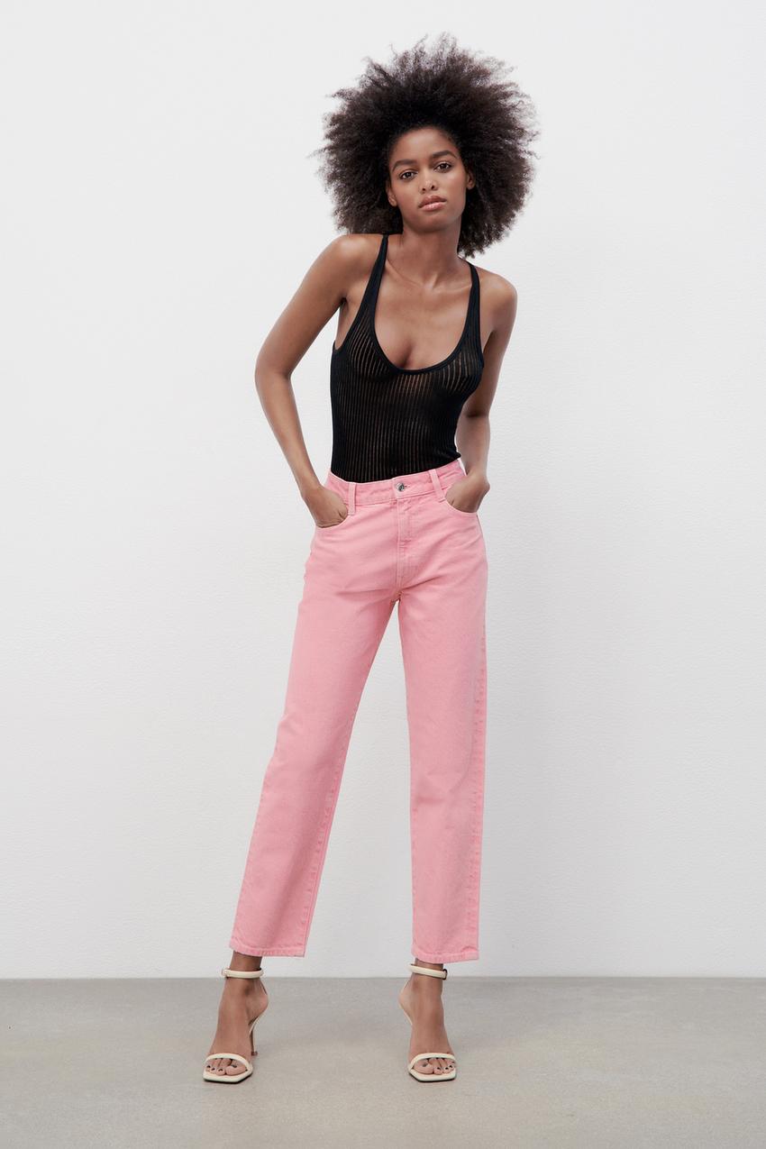 Vaqueros Mom Fit de Mujer | ZARA España