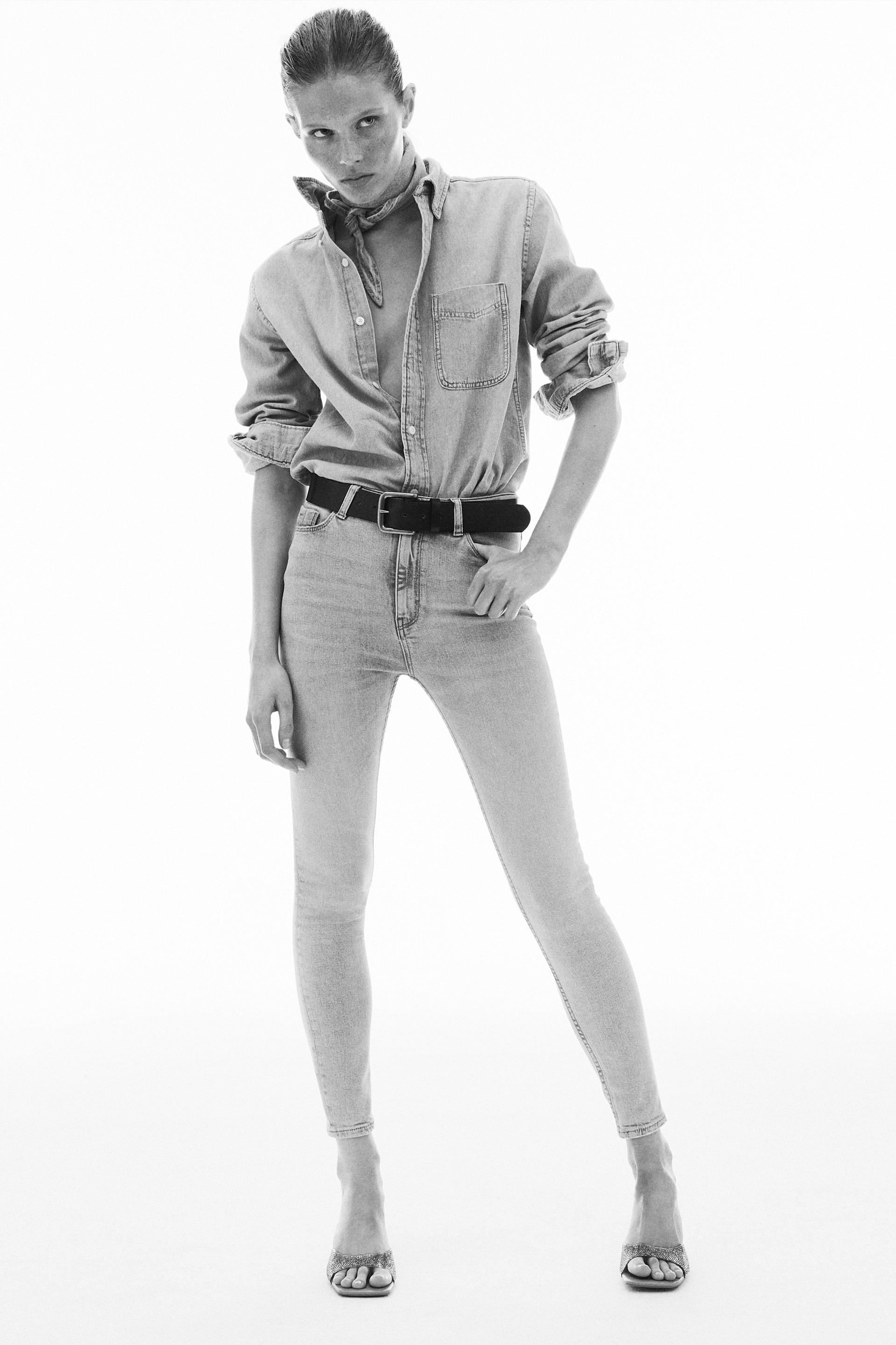 ZW THE MID WAIST SKINNY JEANS - Light 