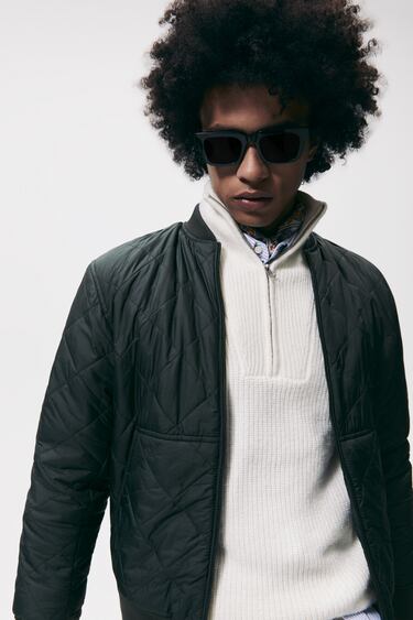 QUILTED BOMBER JACKET