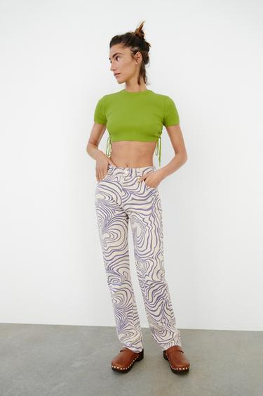 top asymétrique zara