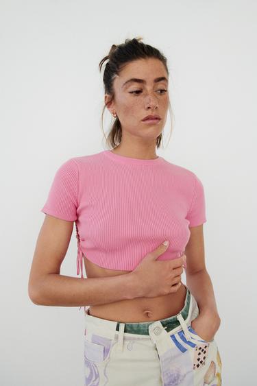 top asymétrique zara