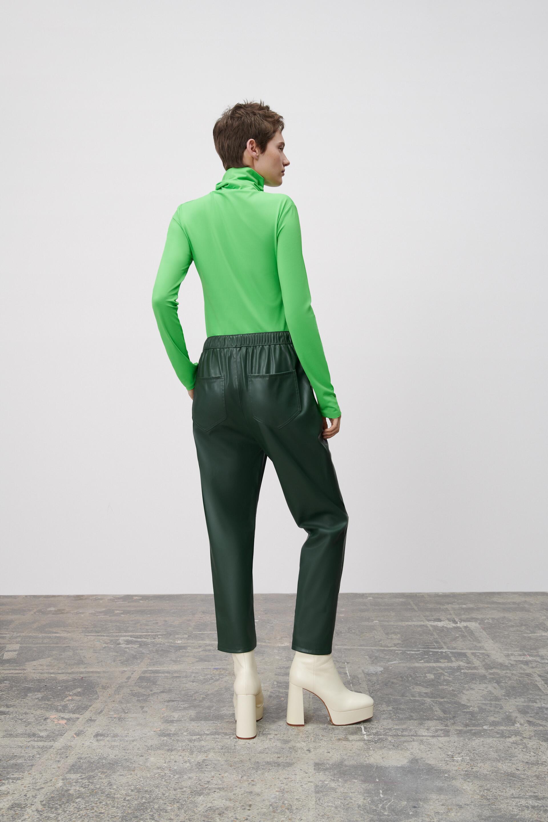 FAUX LEATHER THE WEEKEND TROUSERS 