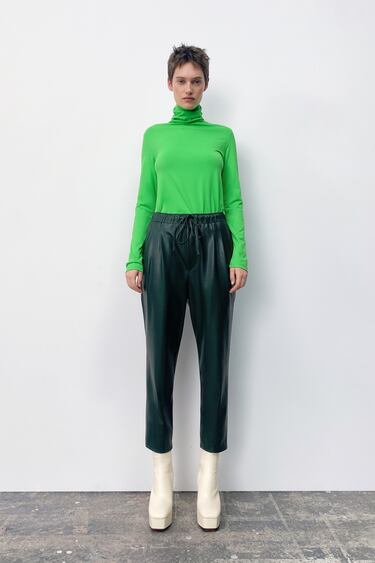 FAUX LEATHER THE WEEKEND PANTS