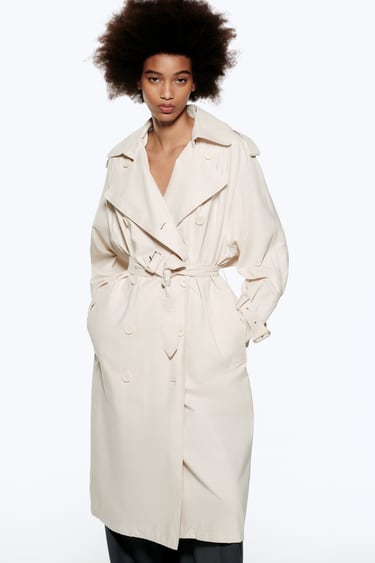 OVERSIZE TRENCH COAT WITH POCKETS