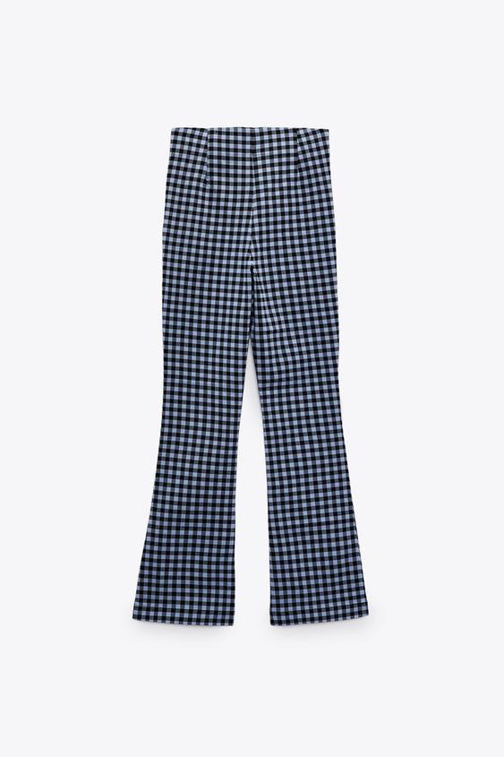 GINGHAM LEGGINGS - blue/black | ZARA Turkey