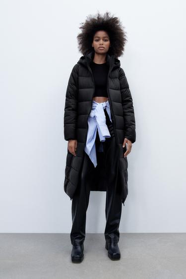 Women S Coats With Fur Hood Explore Our New Arrivals Zara United Kingdom Women S Coats With Fur Hood Explore, Zara Black Faux Fur Hooded Coat