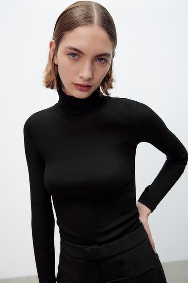Camisetas Negras de Mujer | Nueva Colección Online | ZARA Colombia
