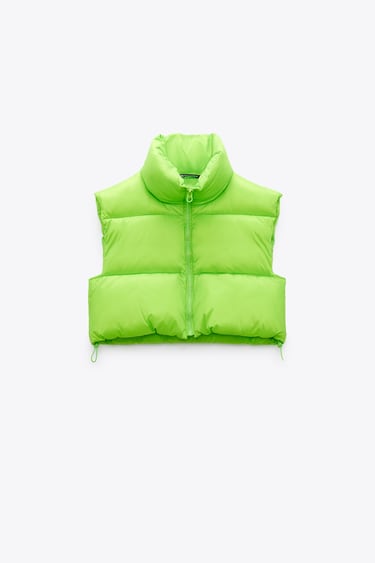 CROPPED PUFFER GILET