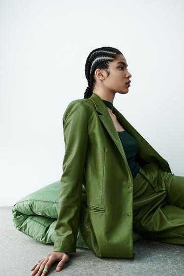 フェイクレザー ブレザー レディース Zara 日本 フェイクレザー ブレザー レディース Zara 日本