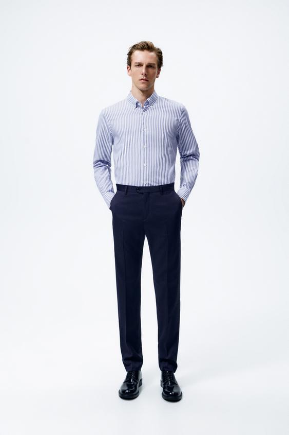 CAMISA RAYAS PREMIUM - Azul | ZARA España