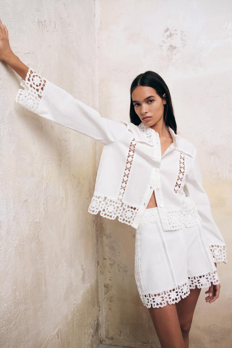 El vestido barato y alegre de Zara que envidian todas las marcas 3 Moncloa Imagen 5 de CAMISA COMBINADA CROCHET de Zara