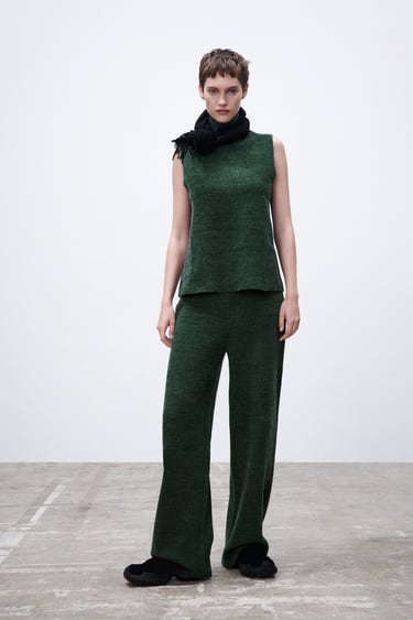 Image 0 of SOFT TROUSERS from Zara