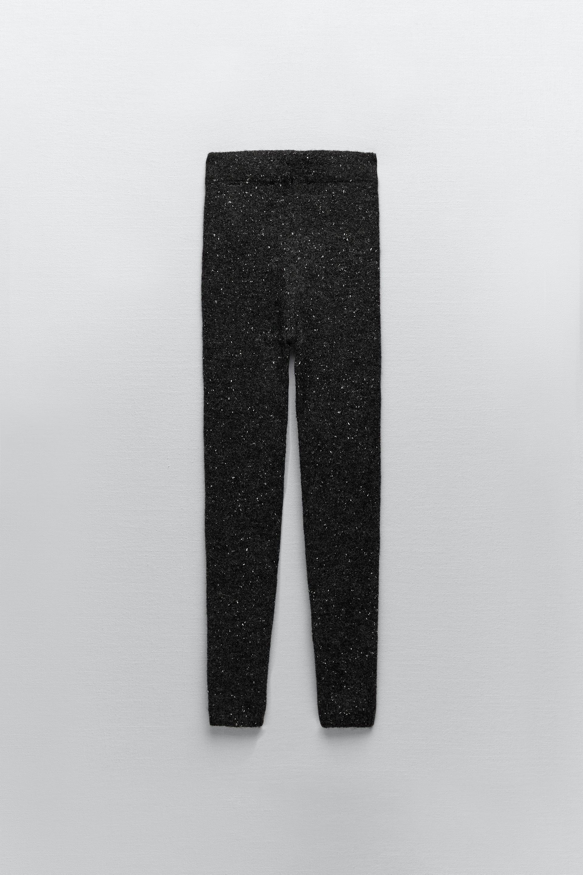 LEGGINGS PUNTO ACABADOS RIB - Gris vigoré | ZARA España