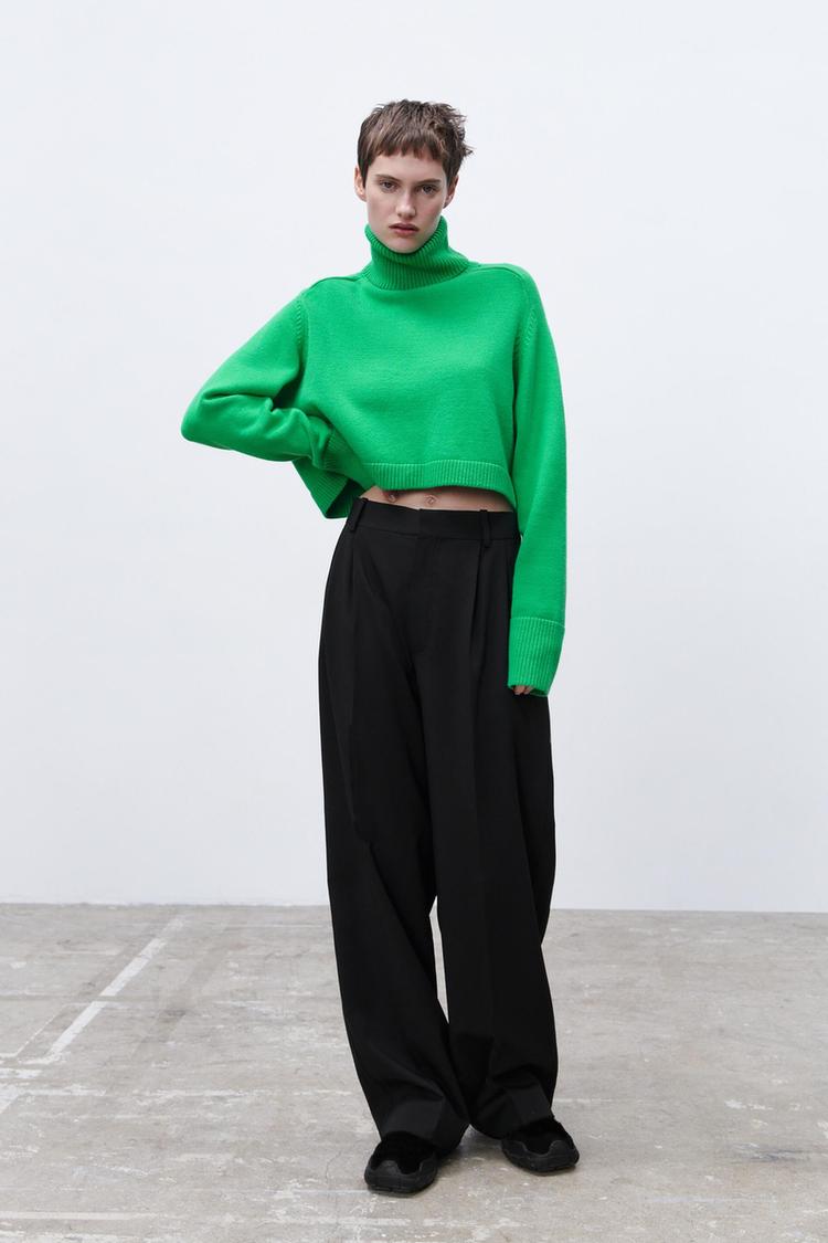 Εικόνα 0 του ΠΛΕΚΤΗ ΜΠΛΟΥΖΑ ΜΕ ΟΡΘΙΟ ΓΙΑΚΑ από Zara