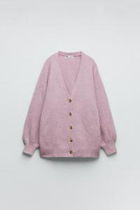 CHAQUETA PUNTO COMBINADA EFECTO PELO | ZARA International