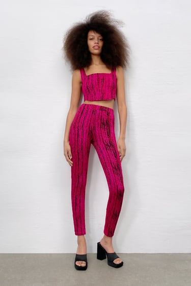 LONG TEXTURED TROUSERS