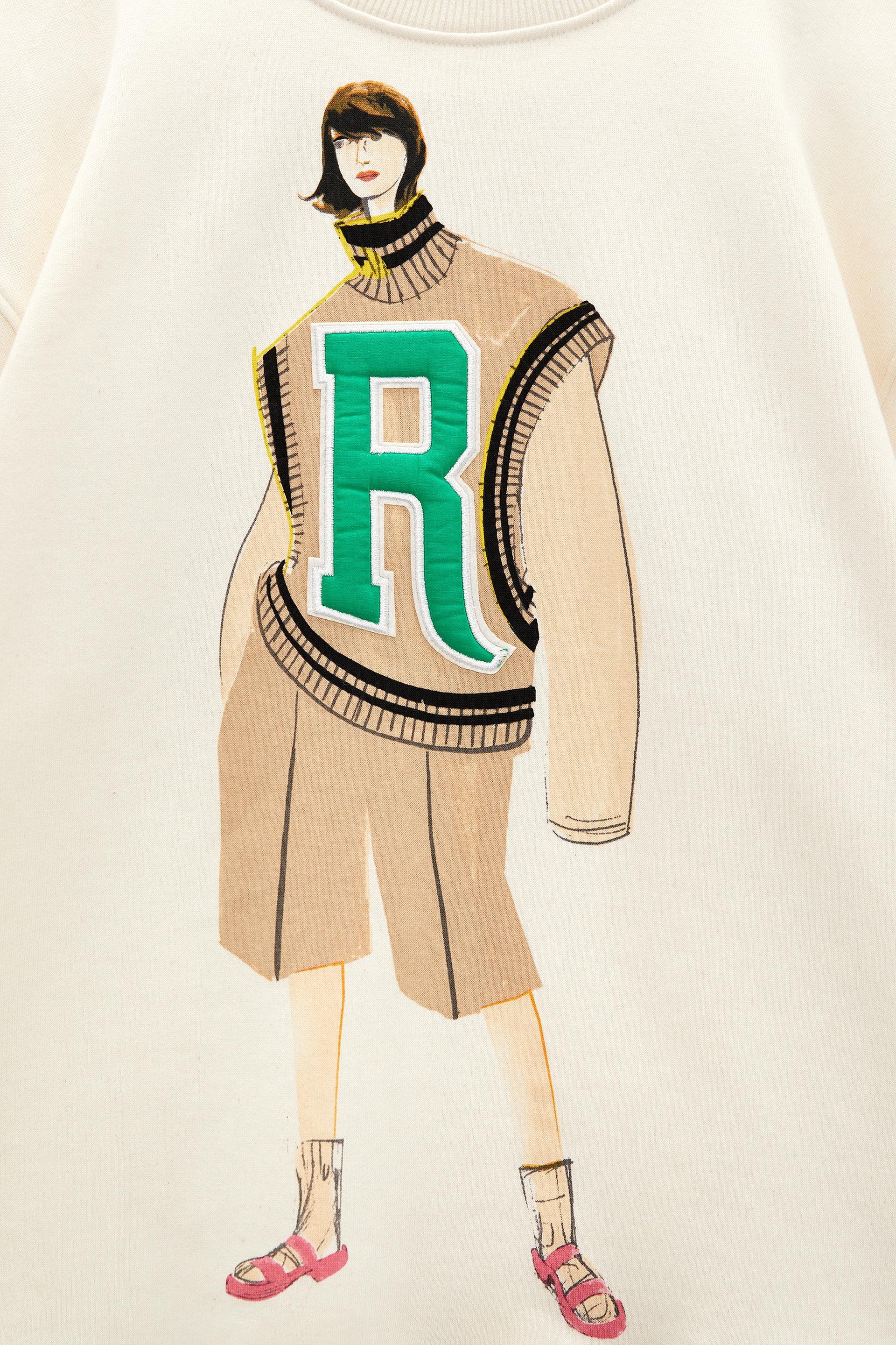 SUDADERA RIB CHICA - Verde medio | ZARA España