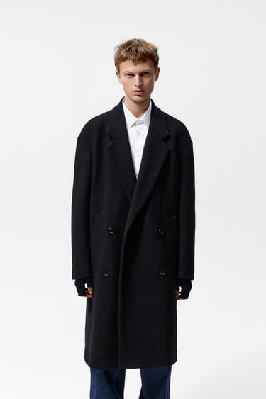 DOUBLE-BREASTED CLOTH COAT