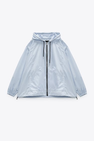 HOODED RAINCOAT WITH BAG