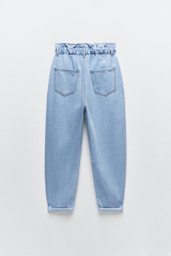 JEANS Z1975 BAGGY PAPERBAG - Azul claro | ZARA España