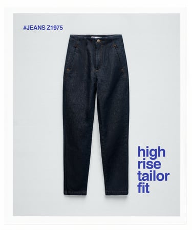 Z1975 HIGH-RISE TAILORED-FIT 牛仔褲