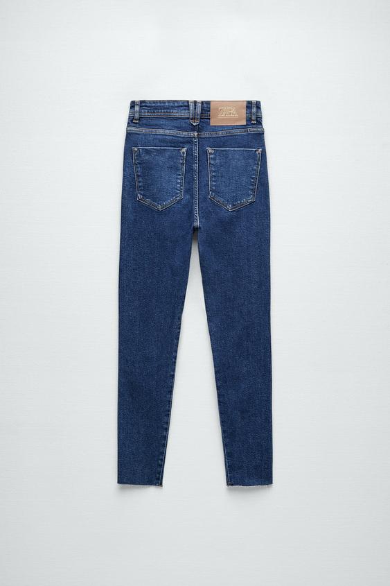 Z1975 HIGH-WAIST SKINNY JEANS - Blue | ZARA Australia