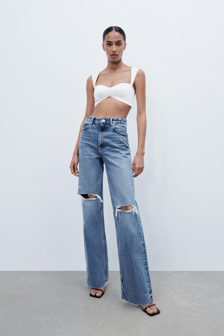 Zara jeans wide leg Clearance
