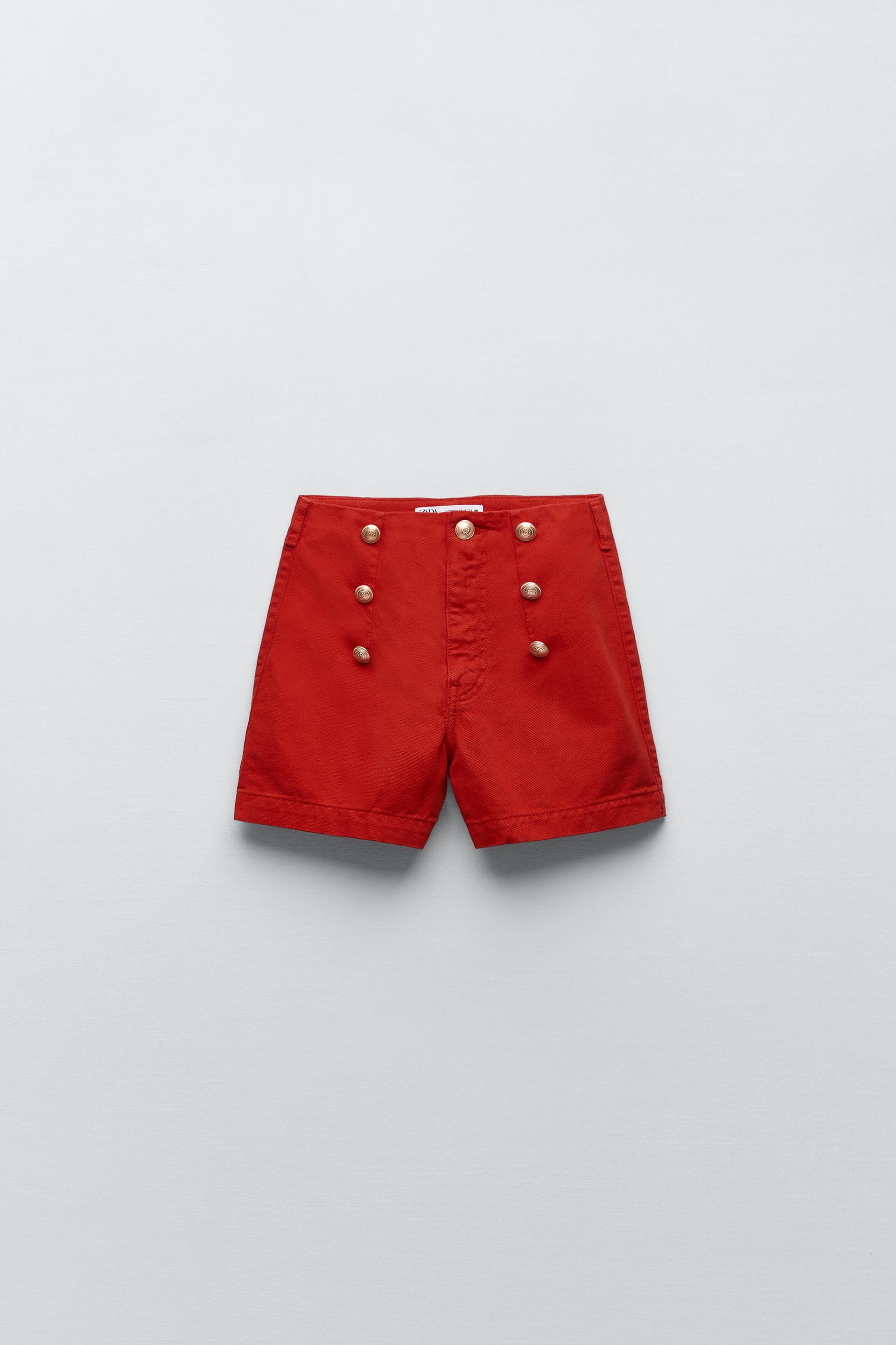 SHORTS IN DENIM Z1975 CON BOTTONI DORATI - Bianco | ZARA Italia / Italy