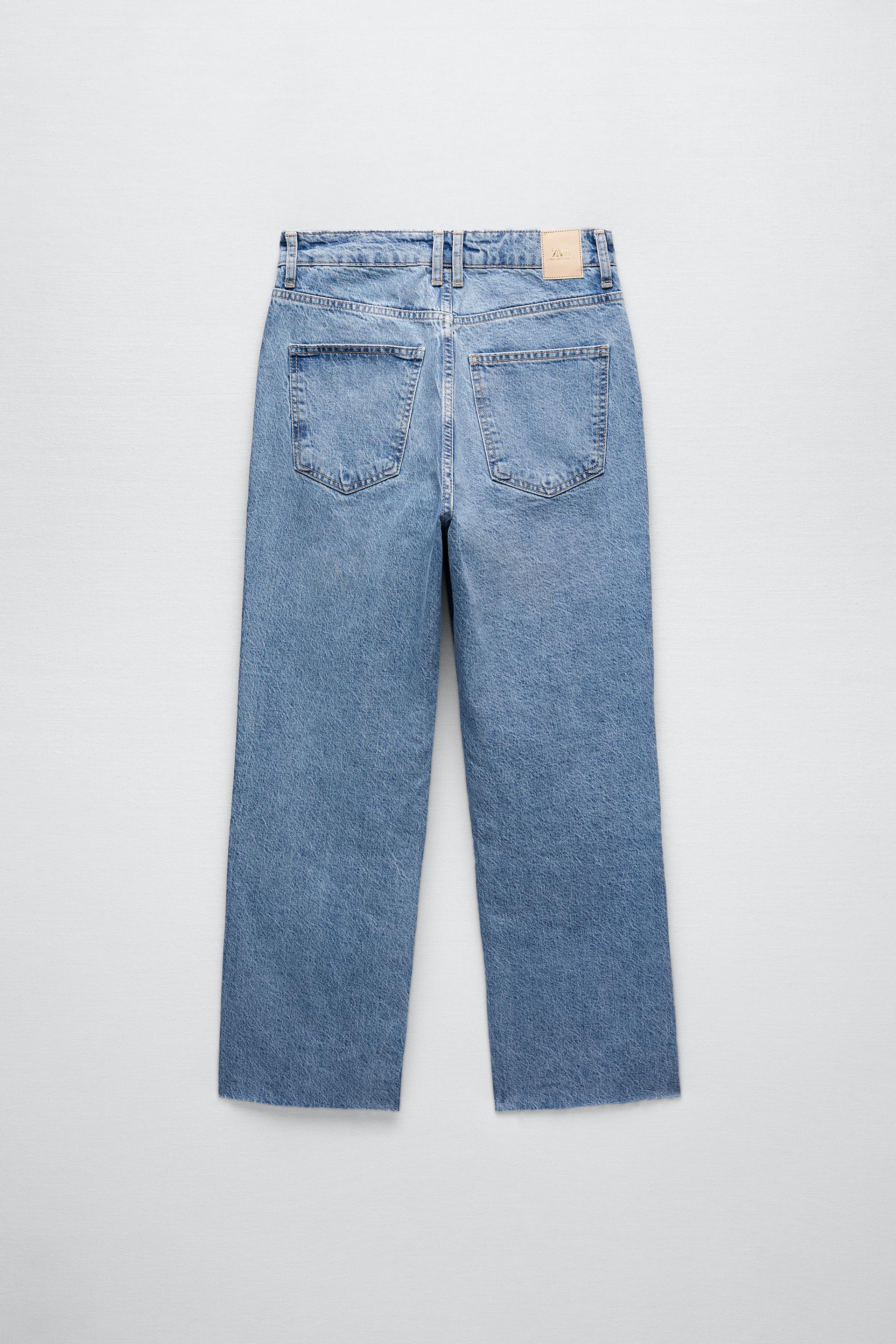 Z1975 HIGH RISE STRAIGHT JEANS - Light blue | ZARA United States