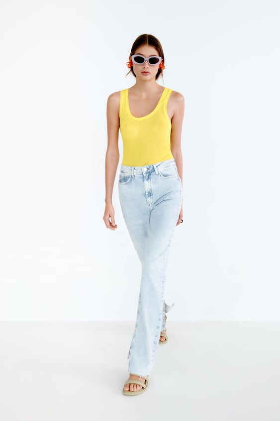 JEANS Z1975 HIGH RISE SLIM FLARE