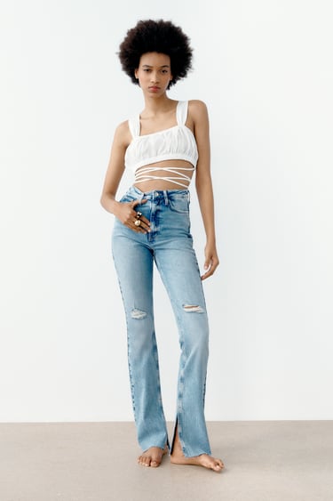 JEANS Z1975 HIGH RISE SLIM FLARE ROTOS