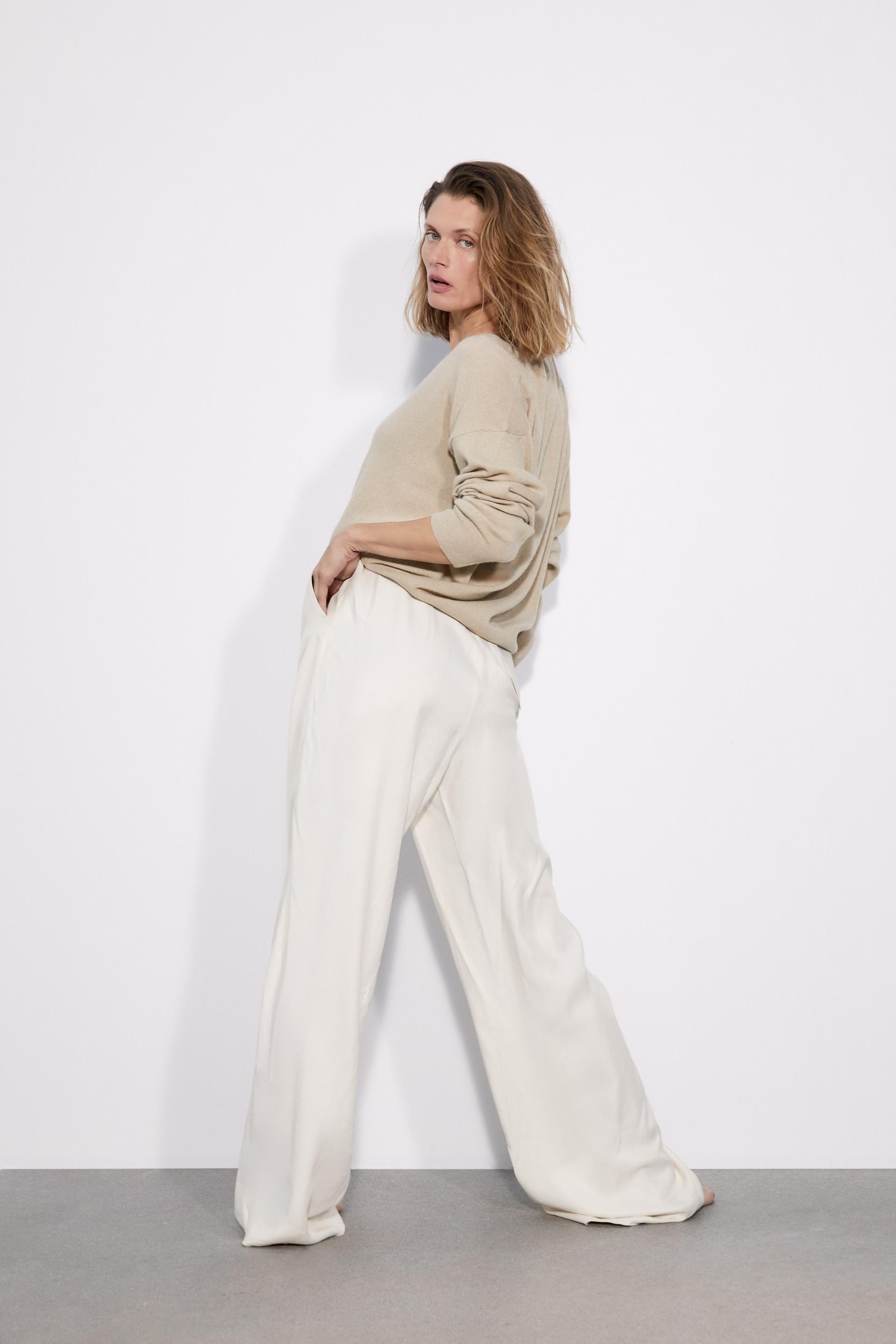 JERSEY BÁSICO PUNTO ESCOTE PICO - Gris antracita | ZARA España