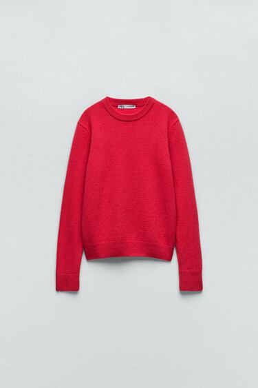 CASHMERE AND WOOL KNIT SWEATER