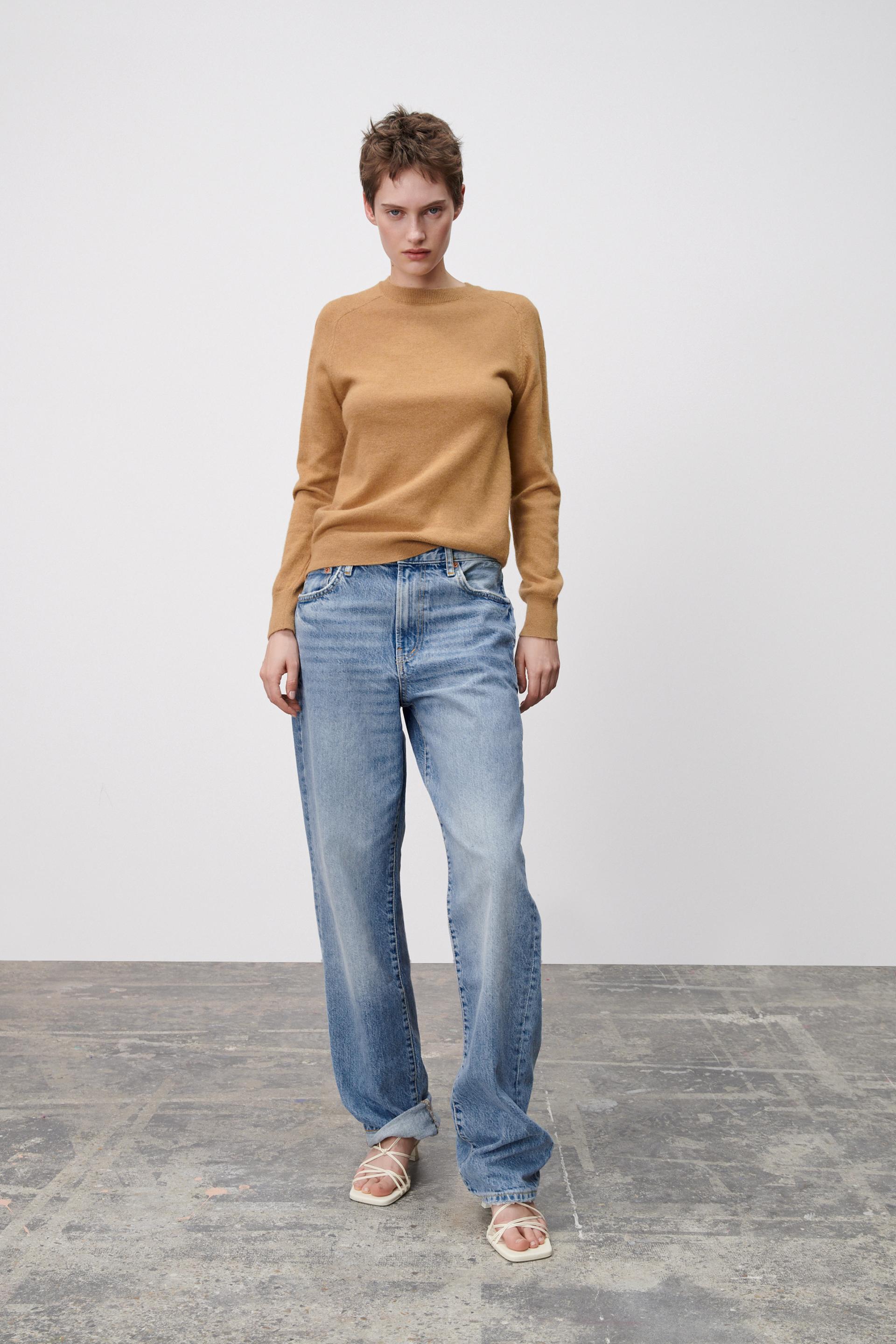 WOOL BLEND KNIT SWEATER - camel | ZARA Australia