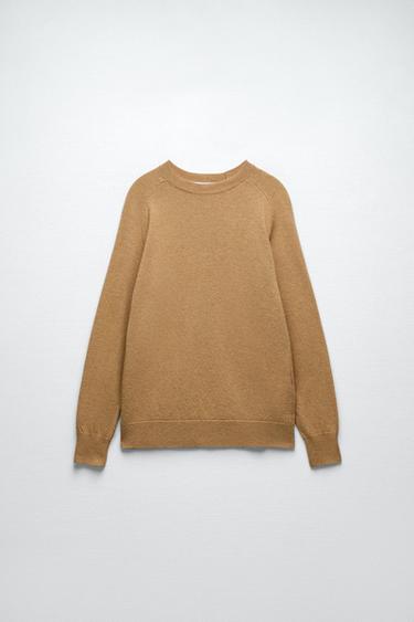 camel jumper zara
